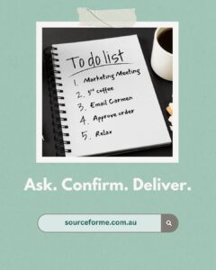 Ask Confirm Deliver - Source For Me Carmen Vitnell Megan 1