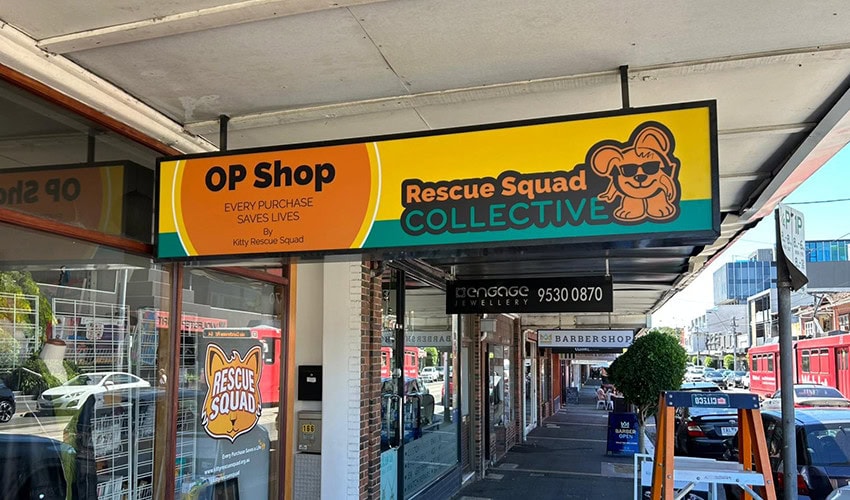 Kitty Rescue Squad - Lightbox Signage